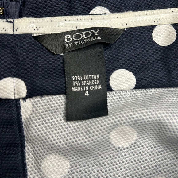 Victoria’s Secret Body by Victoria Polka Dot Fitted Dress Retro Pin Up Size 4 - Picture 10 of 10